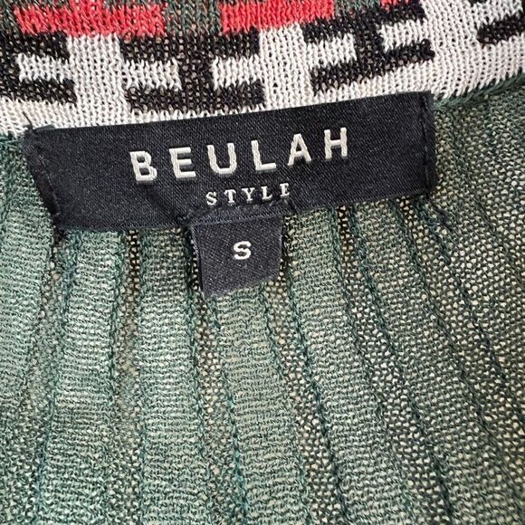 Beulah V-Neck Knit Pleated Crinkle MIDI Dress - Picture 6 of 14